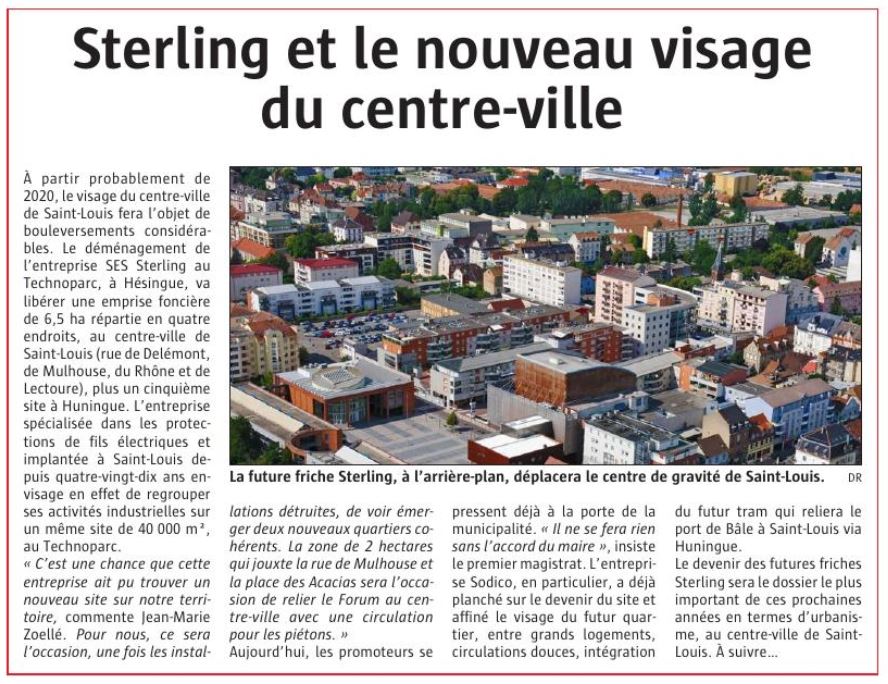 2018_novembre_alsace_journal Sterling et le nouveau visage du centre ville (Journal L'Alsace - Novembre 2018)