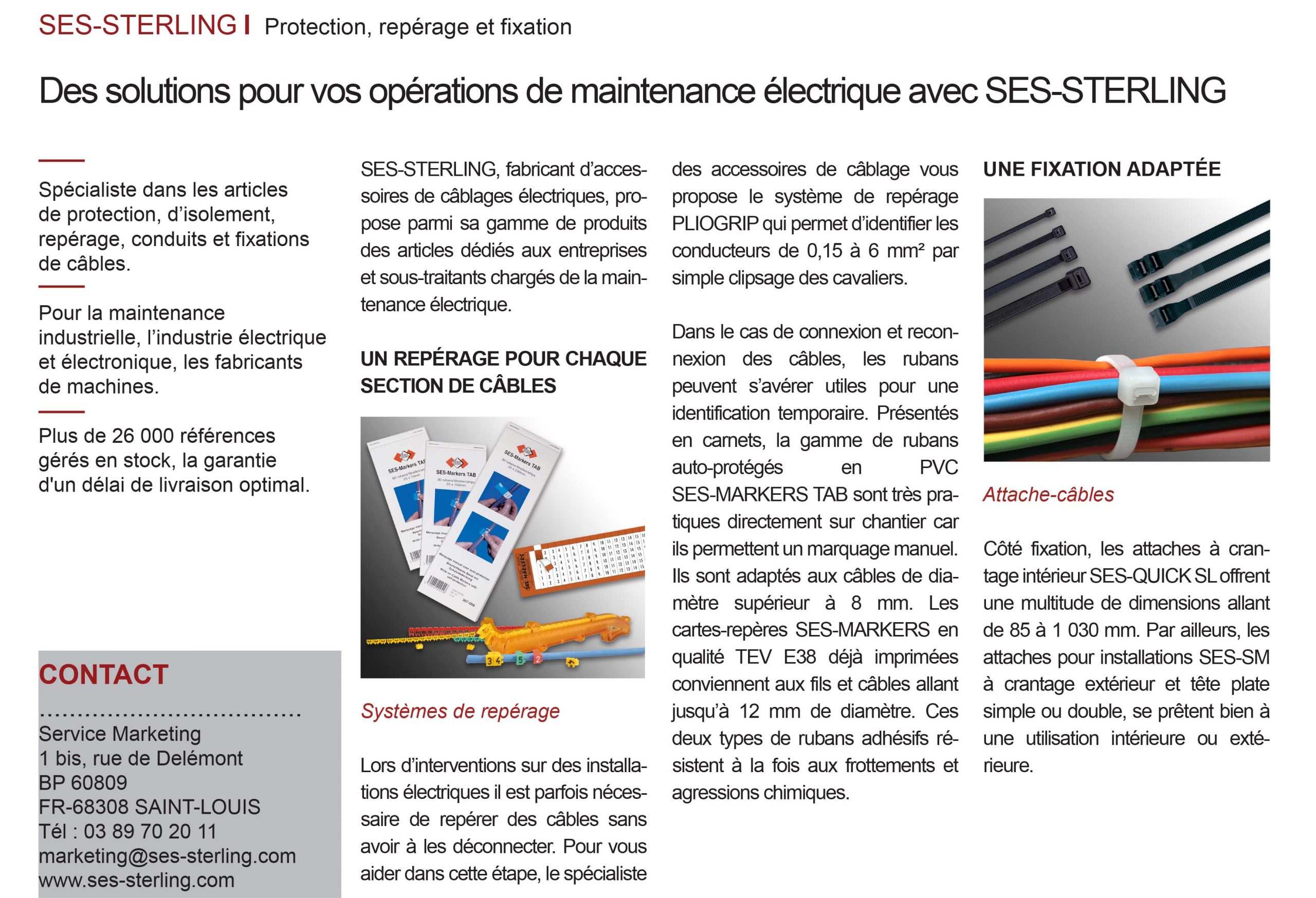 L'usine nouvelle - Juin 2019 : Des solutions de maintenance avec SES-STERLING