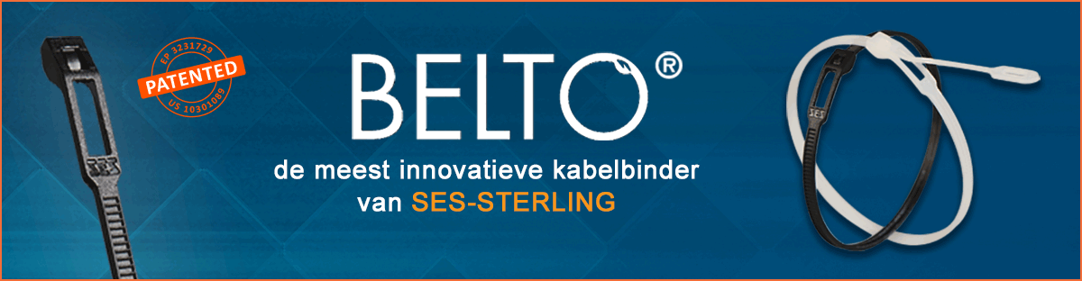 BELTO de meest innovatieve kabelbinder van SES-STERLING banner