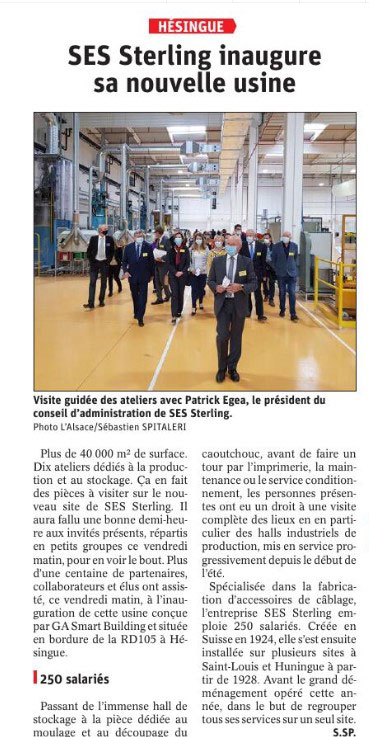 03-10-21-InaugurationSES-STERLING SES-STERLING inaugure sa nouvelle usine