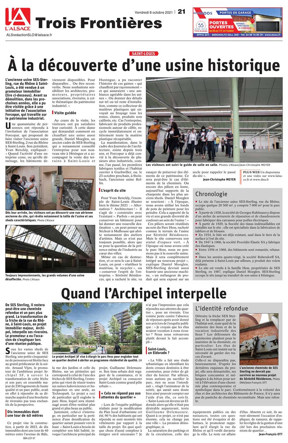 Visite_elastic_Alsace_8_10_2021 À la découverte d'une usine historique (L'Alsace - 8.10.2021)