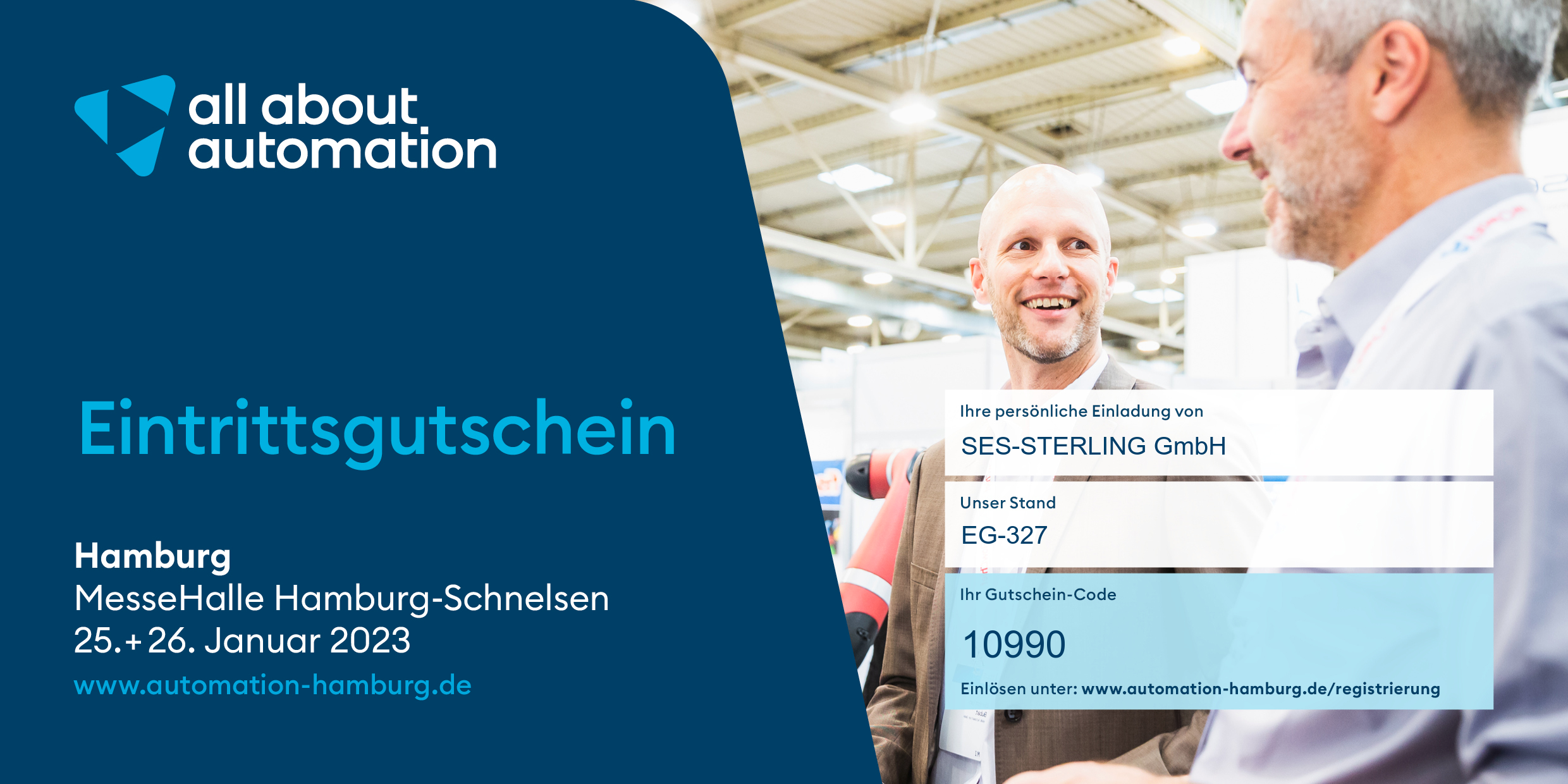 Eintrittsgutschein Bannière All About Automation Hamburg 2023